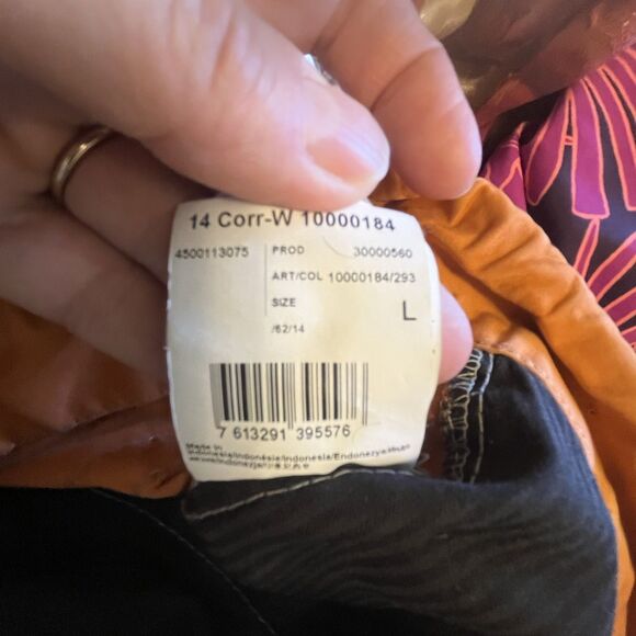 Stellson Mens Waxed Cargo Shorts Size L Gray Orange Acid Wash Switzerland Grunge - Picture 11 of 14